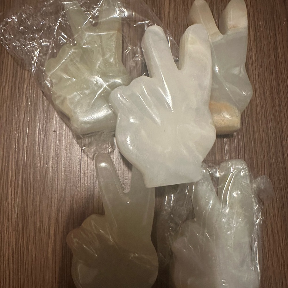 Afghan Jade Peace Sign Hand